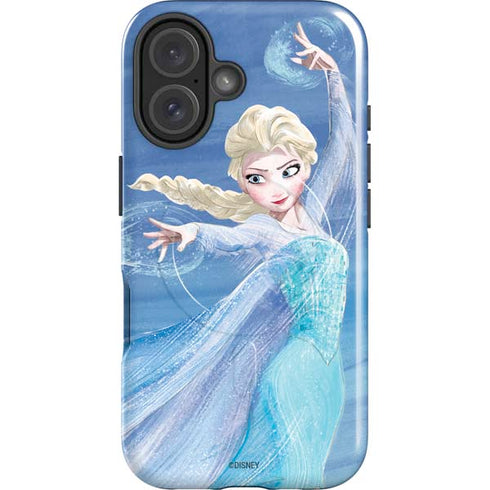 Disney Frozen Elsa Icy Powers Art iPhone 16 Plus Magsafe Impact Case